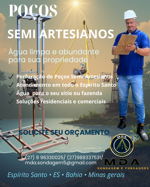 MDA Sondagem e Fundações e Poços Semi-artesianos